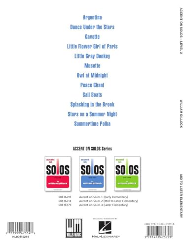 Accent on Solos Book 2