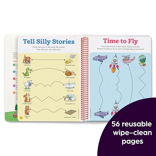 Write-On Wipe-Off Let's Trace: Dry Erase Letter Tracing Workbook for Kids, Wipe
