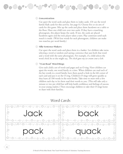 25 Read and Write Mini-Books That Teach Word Families