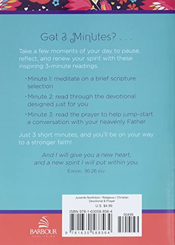 3-Minute Devotions for Teen Girls: 180 Encouraging Readings