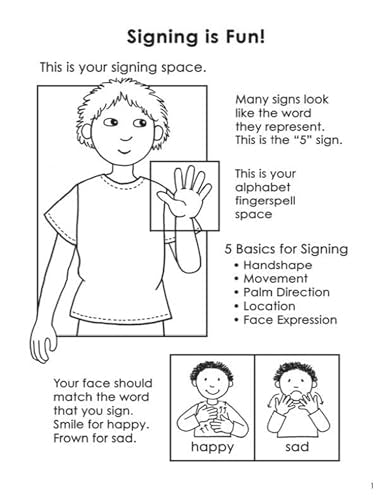 ABC Sign and Color: A Beginner's Book of American Sign Language (Dover Kids Acti