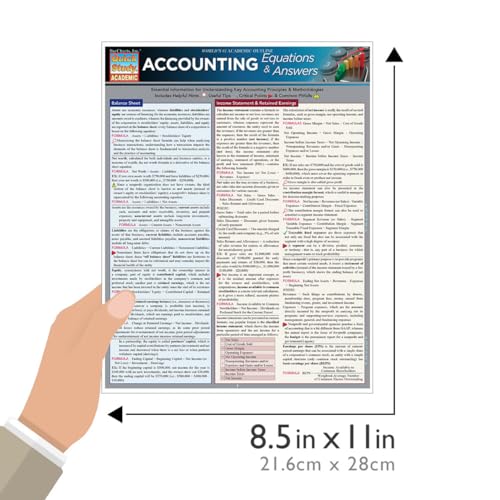 Accounting Equations & Answers: QuickStudy Laminated Reference Guide