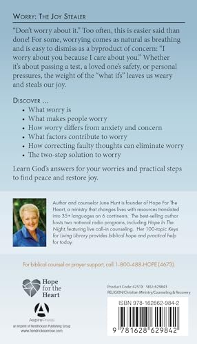 Worry: The Joy Stealer (Hope for the Heart)