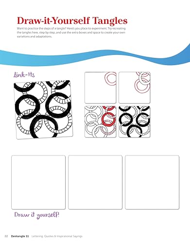 Zentangle 11: Lettering, Quotes, & Inspirational Sayings, Workbook Edition (Desi