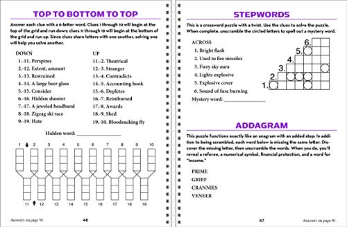 AARP Large Print Word Puzzles: Improve Your Mental Fitness in Minutes a Day!