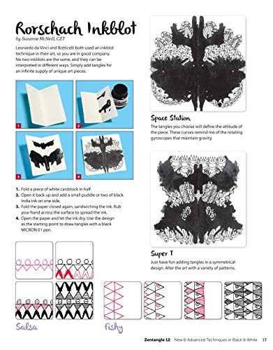 Zentangle(R) 12, Workbook Edition: Innovative Art Techniques & Projects (Design