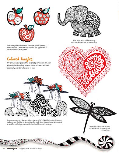 Zentangle 3, Expanded Workbook Edition: Tangling With Rubber Stamps (Design Orig