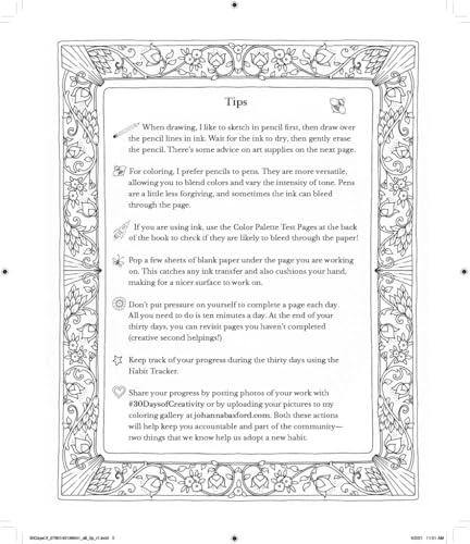 30 Days of Creativity: Draw, Color, and Discover Your Creative Self