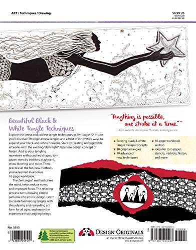 Zentangle(R) 12, Workbook Edition: Innovative Art Techniques & Projects (Design