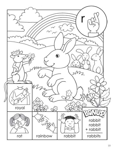 ABC Sign and Color: A Beginner's Book of American Sign Language (Dover Kids Acti