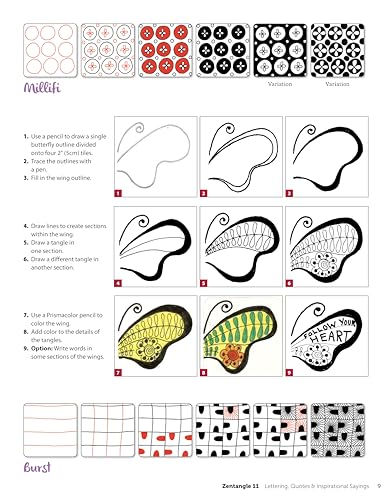 Zentangle 11: Lettering, Quotes, & Inspirational Sayings, Workbook Edition (Desi