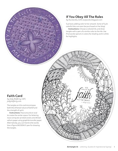 Zentangle 11: Lettering, Quotes, & Inspirational Sayings, Workbook Edition (Desi