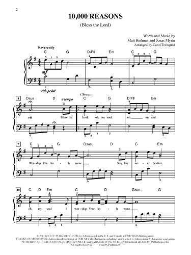 10,000 Reasons (Bless the Lord): Easy Piano, Sheet