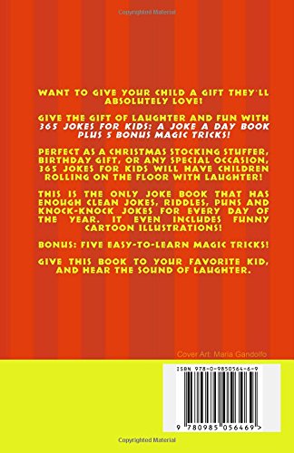 365 Jokes For Kids: A Joke A Day Book +5 Bonus Magic Tricks