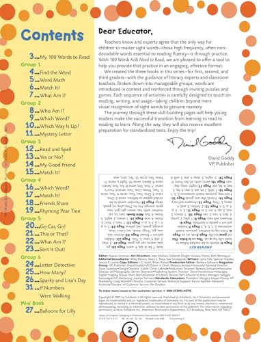 100 Words Kids Need to Read by 1st Grade: Sight Word Practice to Build Strong Re