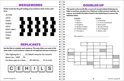 AARP Large Print Word Puzzles: Improve Your Mental Fitness in Minutes a Day!