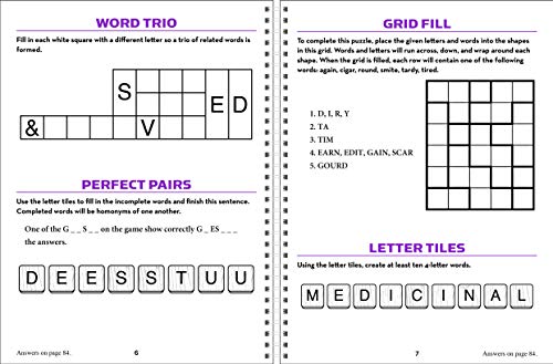 AARP Large Print Word Puzzles: Improve Your Mental Fitness in Minutes a Day!