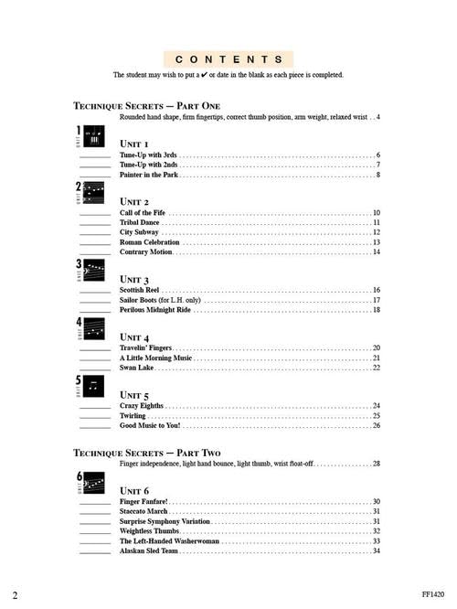 Accelerated Piano Adventures For The Older Beginner, Technique and Artistry Book