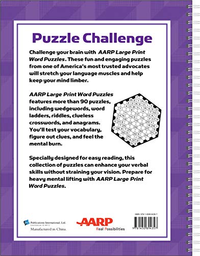 AARP Large Print Word Puzzles: Improve Your Mental Fitness in Minutes a Day!