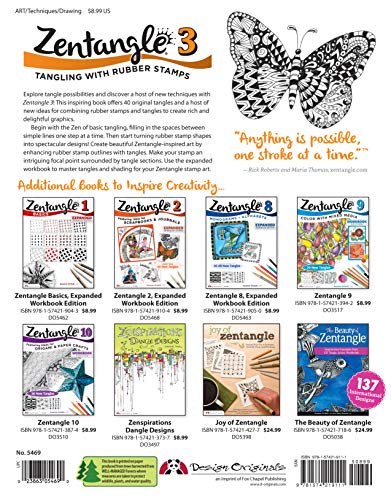 Zentangle 3, Expanded Workbook Edition: Tangling With Rubber Stamps (Design Orig