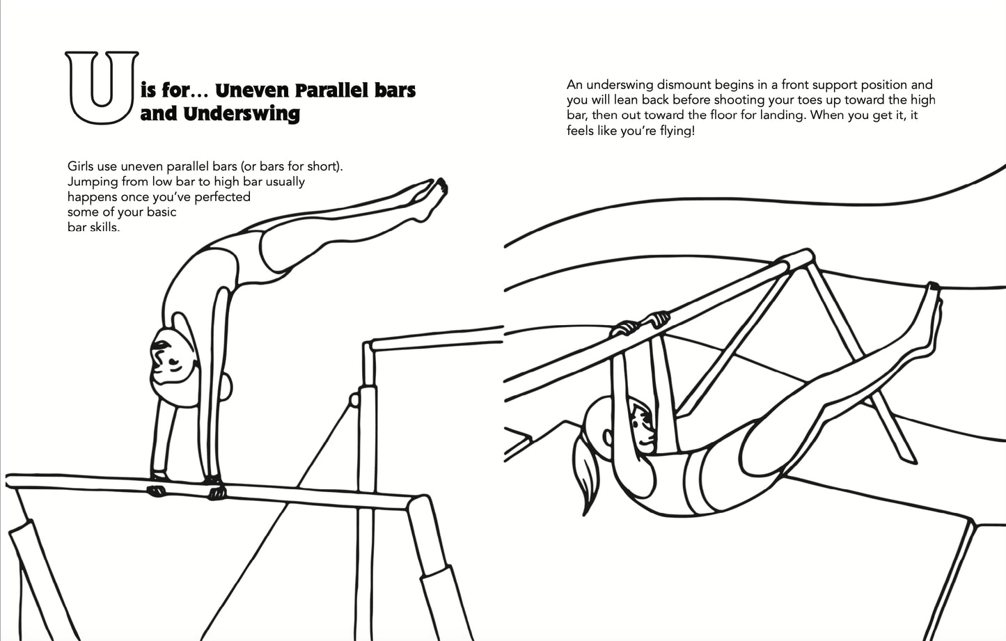 A-Z Gymnastics Coloring Book (FLIP Over Books Collection)
