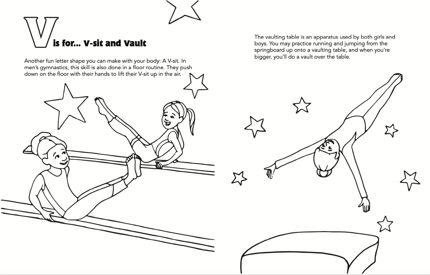 A-Z Gymnastics Coloring Book (FLIP Over Books Collection)