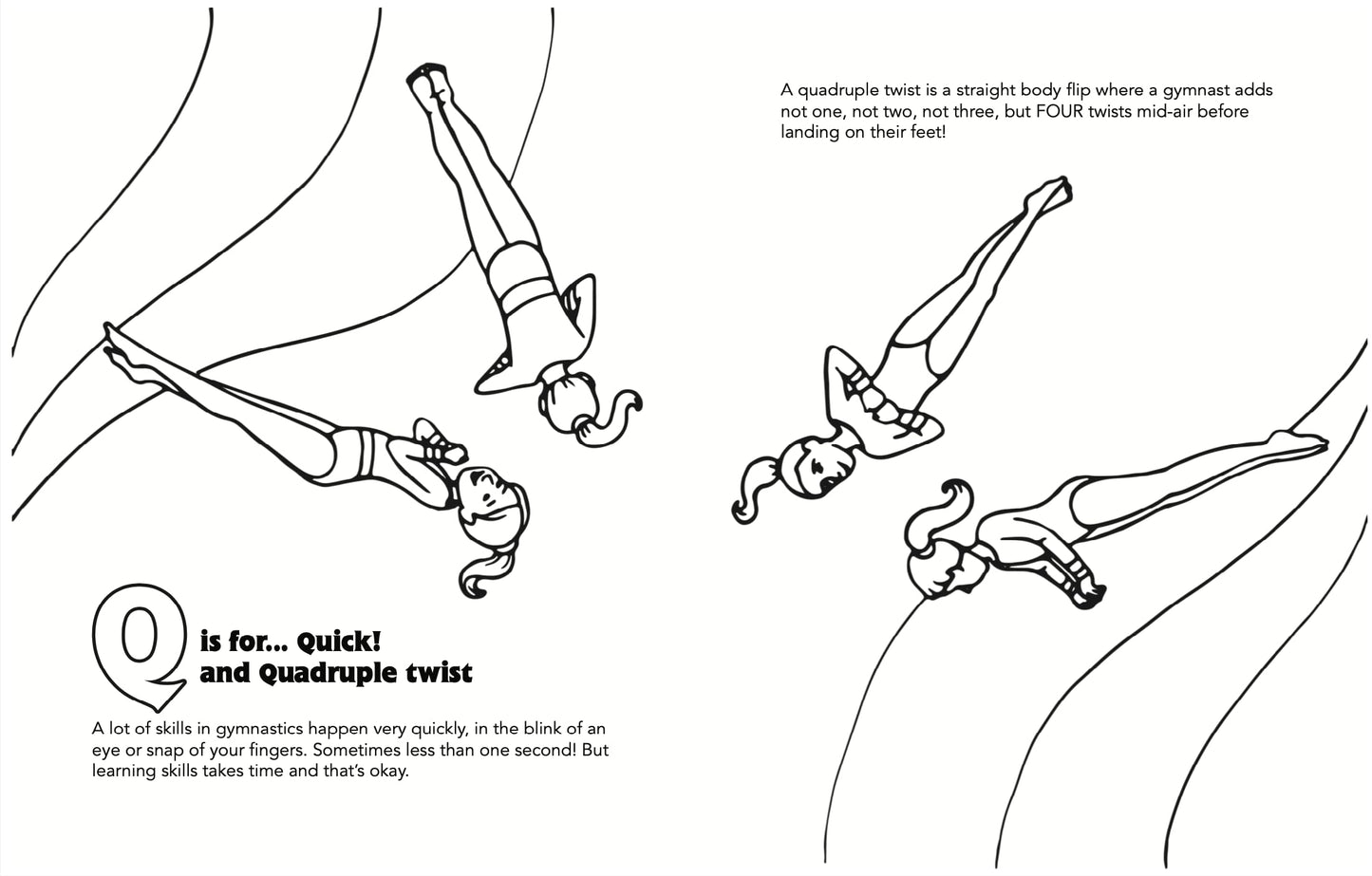 A-Z Gymnastics Coloring Book (FLIP Over Books Collection)