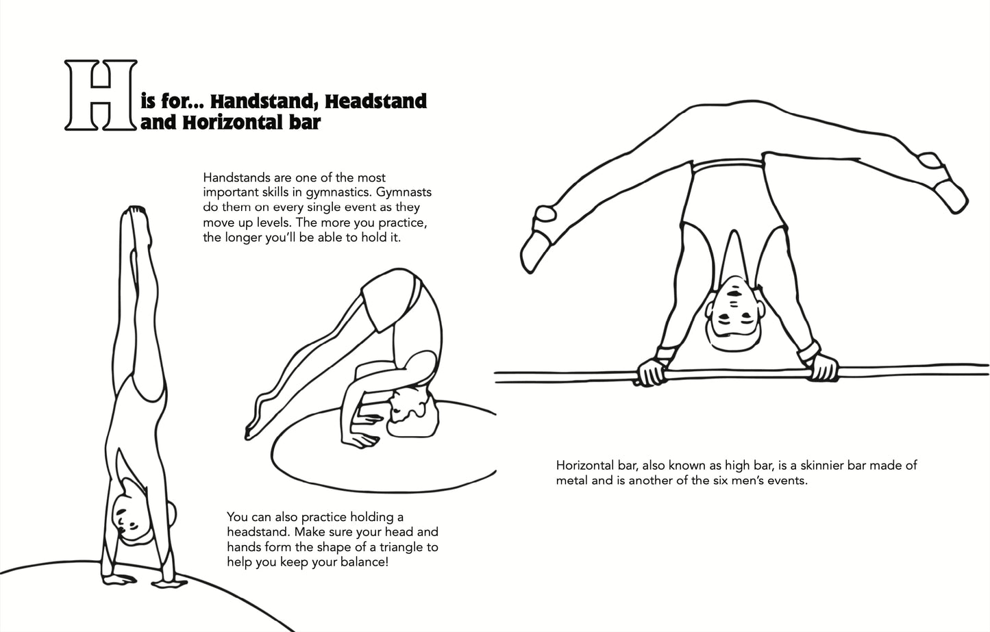 A-Z Gymnastics Coloring Book (FLIP Over Books Collection)