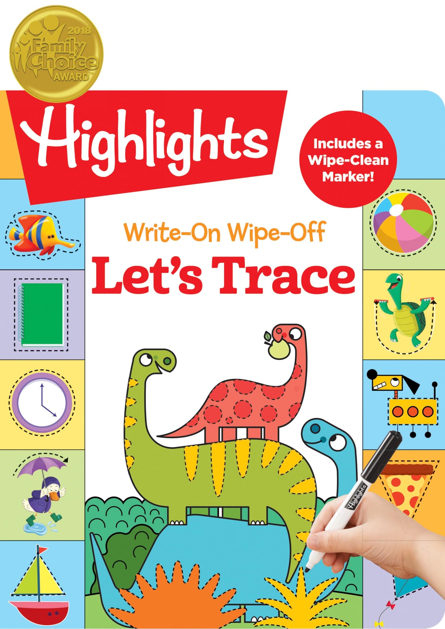 Write-On Wipe-Off Let's Trace: Dry Erase Letter Tracing Workbook for Kids, Wipe