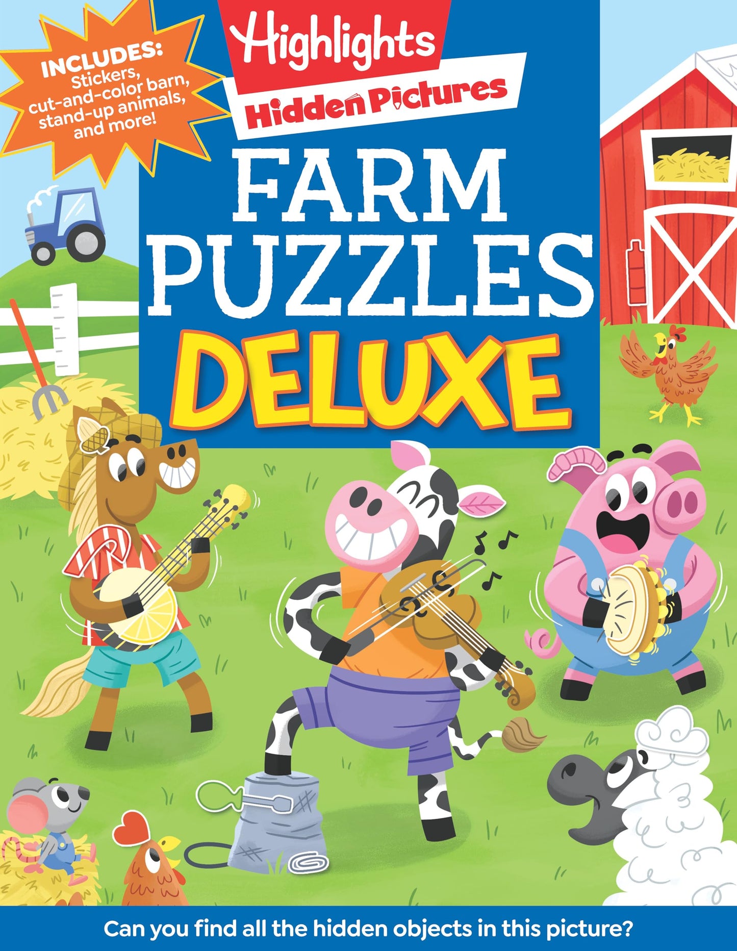 Farm Puzzles Deluxe: Farm Puzzle Book for Kids Featuring Cows, Chickens & More with Over 1,200 Objects to Seek and Find for Kids 6 and Up