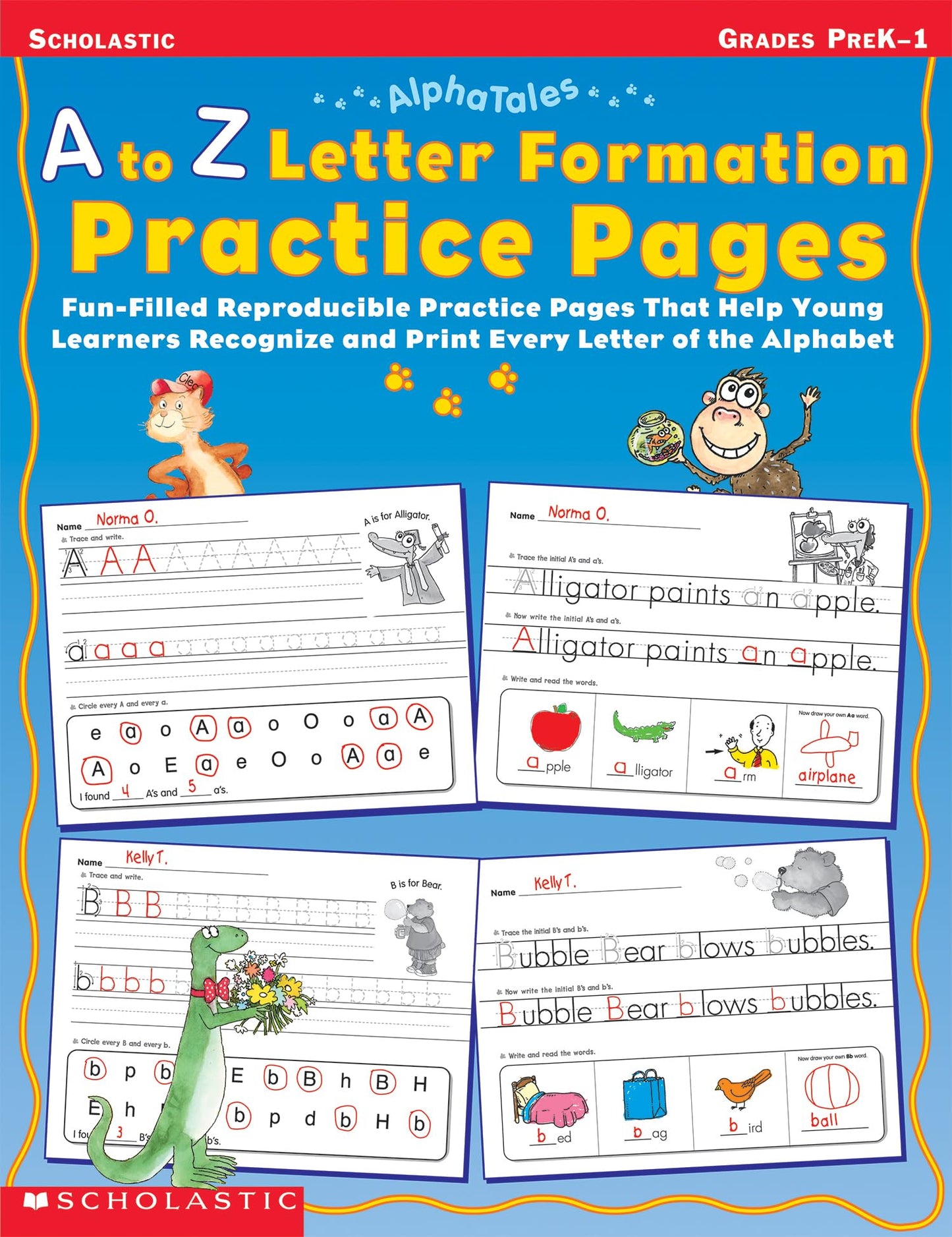 A to Z Letter Formation Practice Pages: Grades Pre K-1