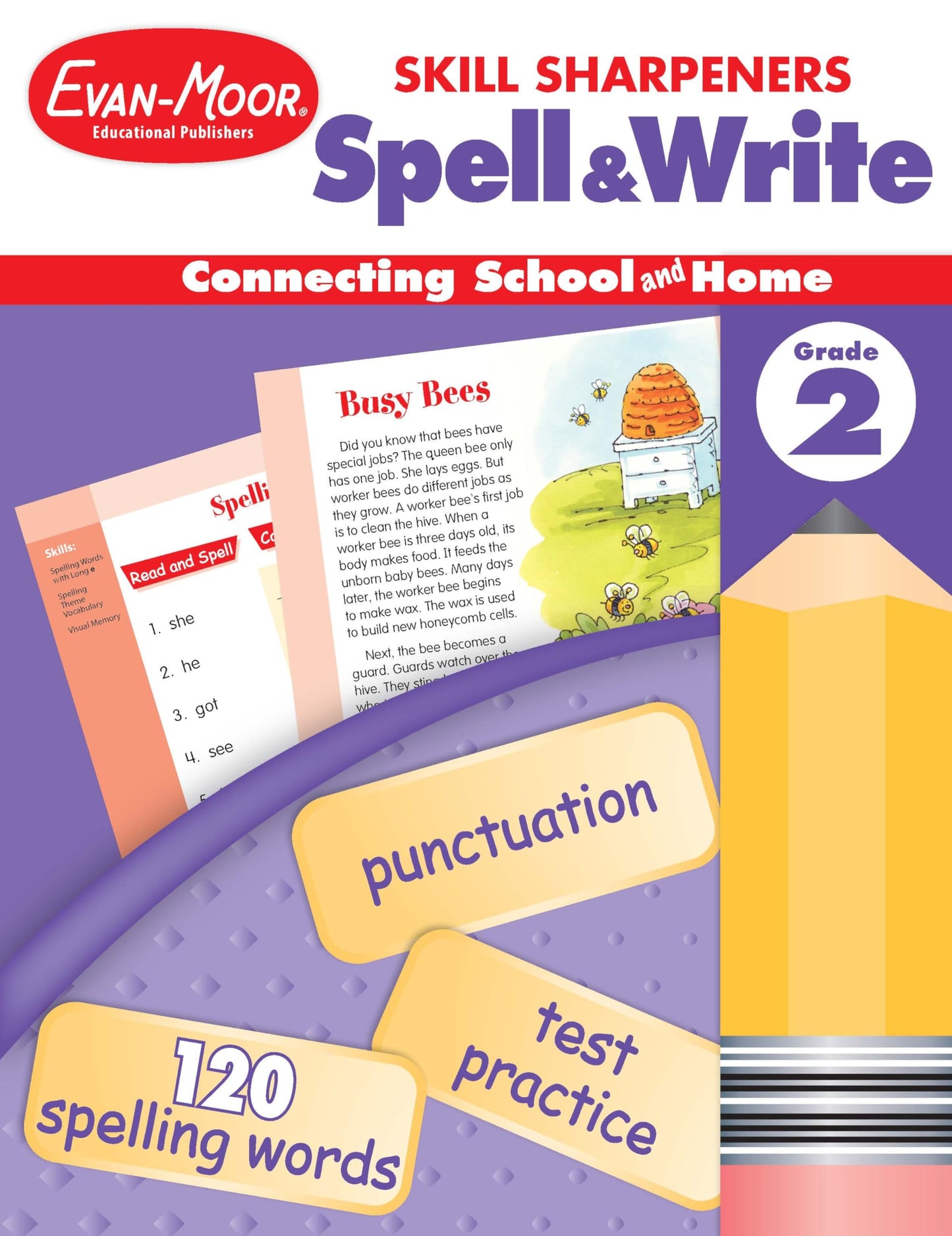 Skill Sharpeners: Spell & Write, Grade 2 Workbook