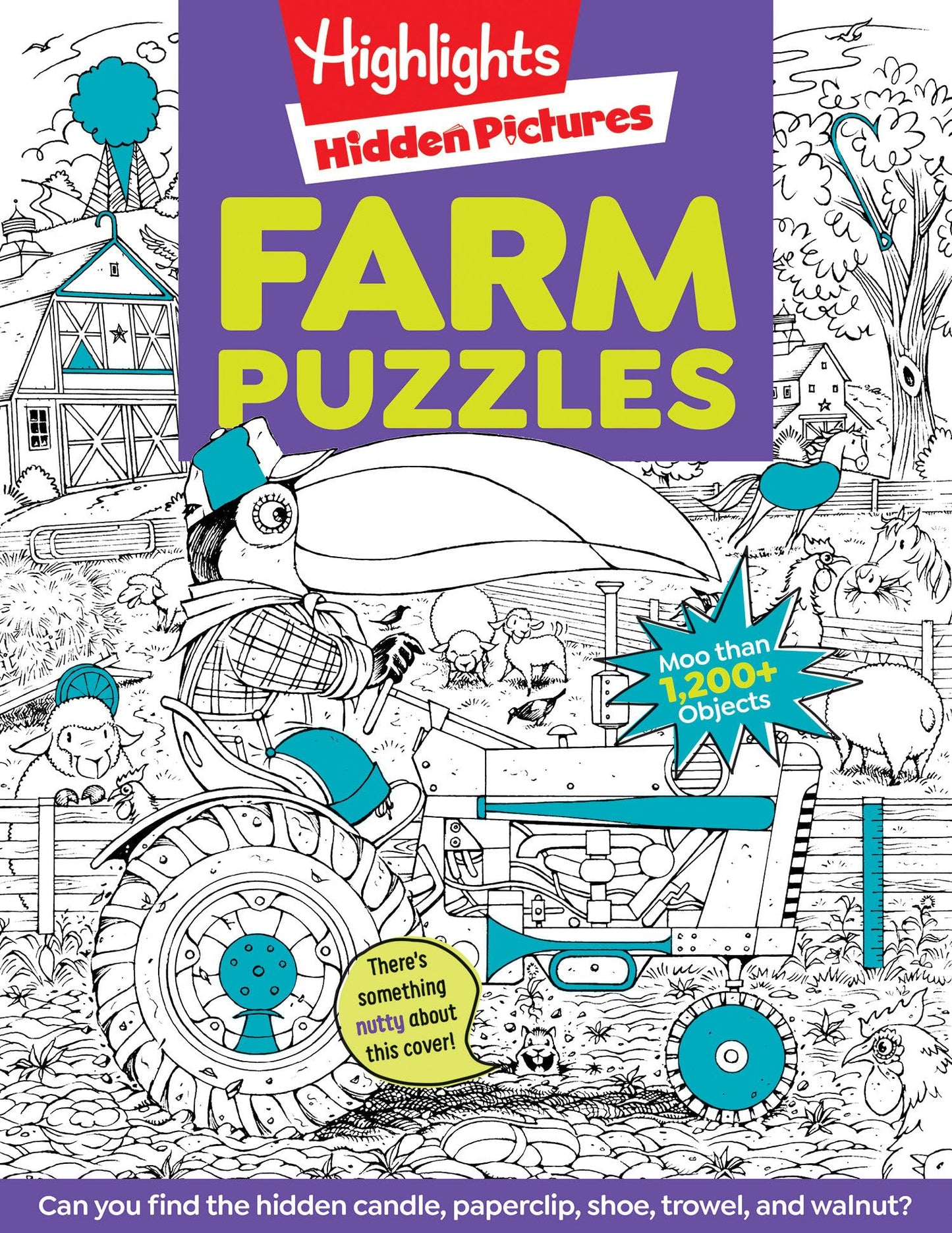 Farm Puzzles: Ultimate Farm Picture Puzzle Book with Over 1,200 Objects to Seek and Find, Farm-Themed Activity Book for Kids 6 and Older