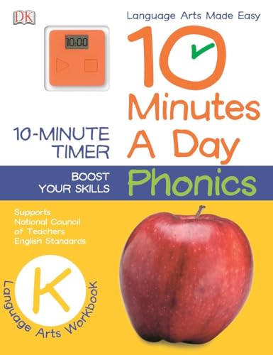 10 Minutes a Day: Phonics, Kindergarten: Supports National Council of Teachers E