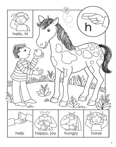 ABC Sign and Color: A Beginner's Book of American Sign Language (Dover Kids Acti