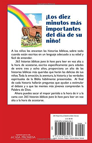 365 historias bíblicas para la hora de dormir: con más de 100 ilustraciones (Spa