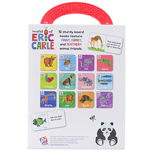 World of Eric Carle, My First Library Animal Board Book Block 12-Book Set - PI K