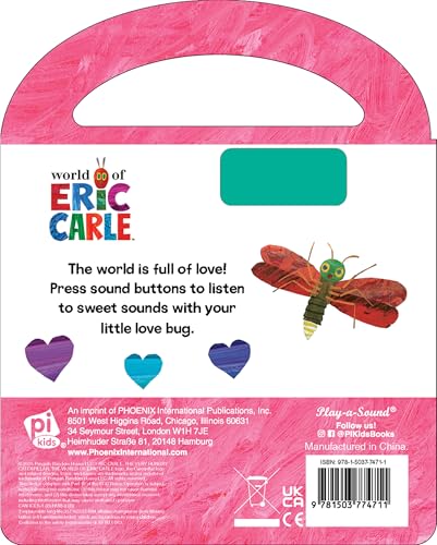 World of Eric Carle, Little Love Bugs Carry Along Handle Sound Book - Perfect Gi