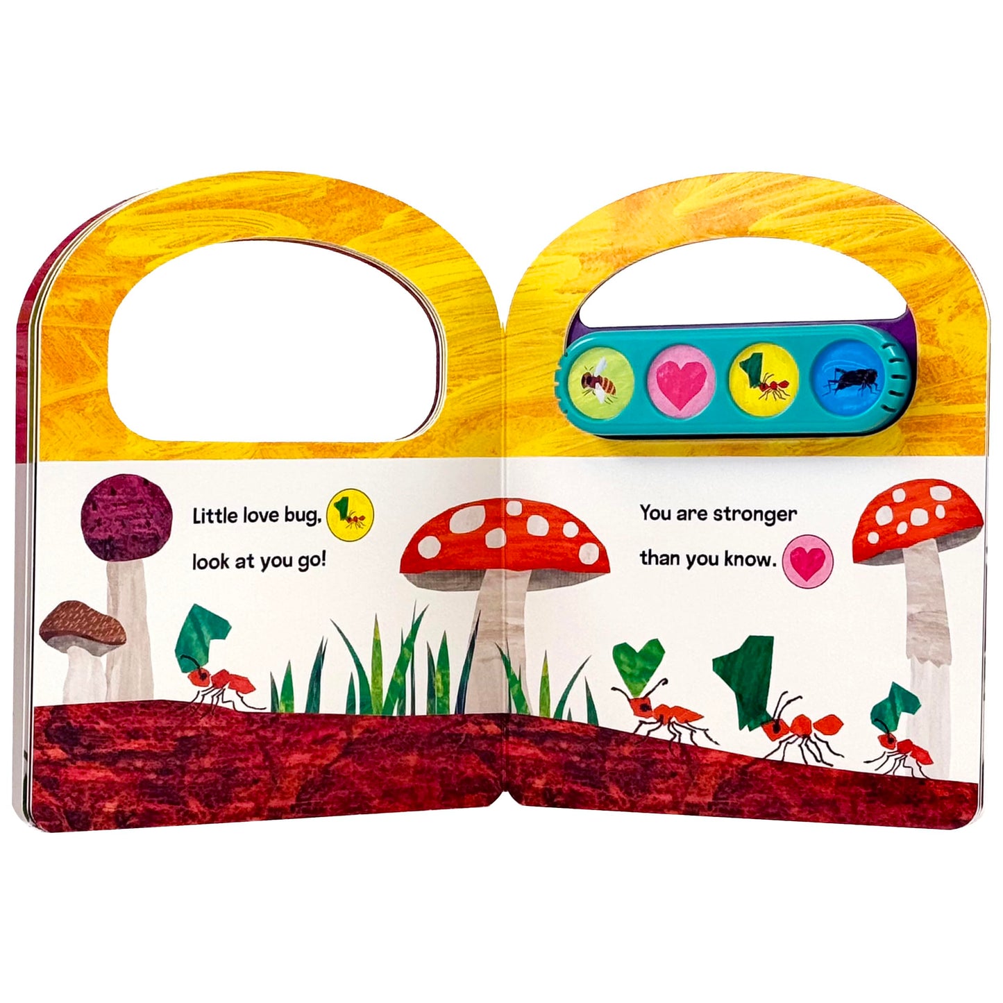 World of Eric Carle, Little Love Bugs Carry Along Handle Sound Book - Perfect Gi