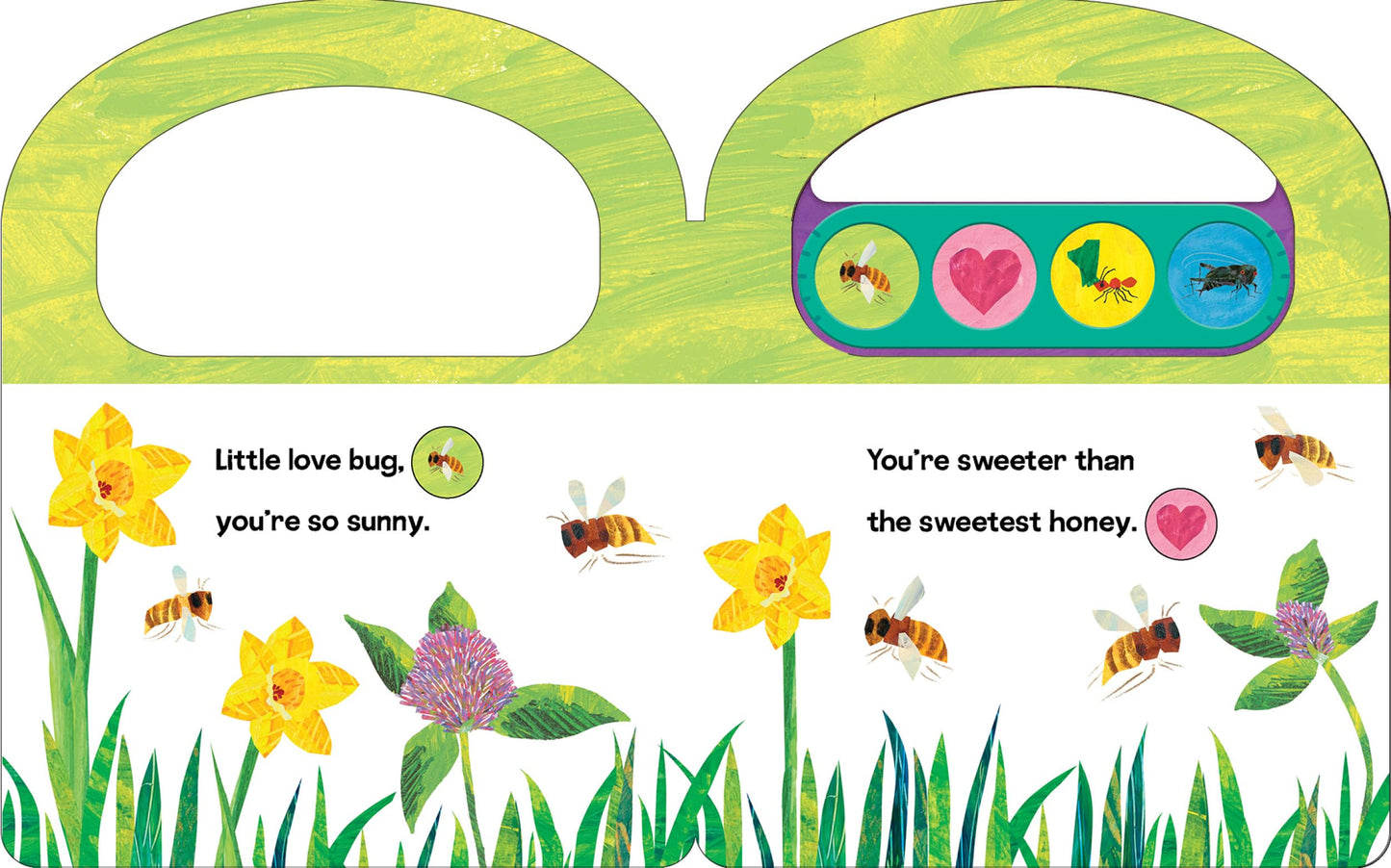 World of Eric Carle, Little Love Bugs Carry Along Handle Sound Book - Perfect Gi