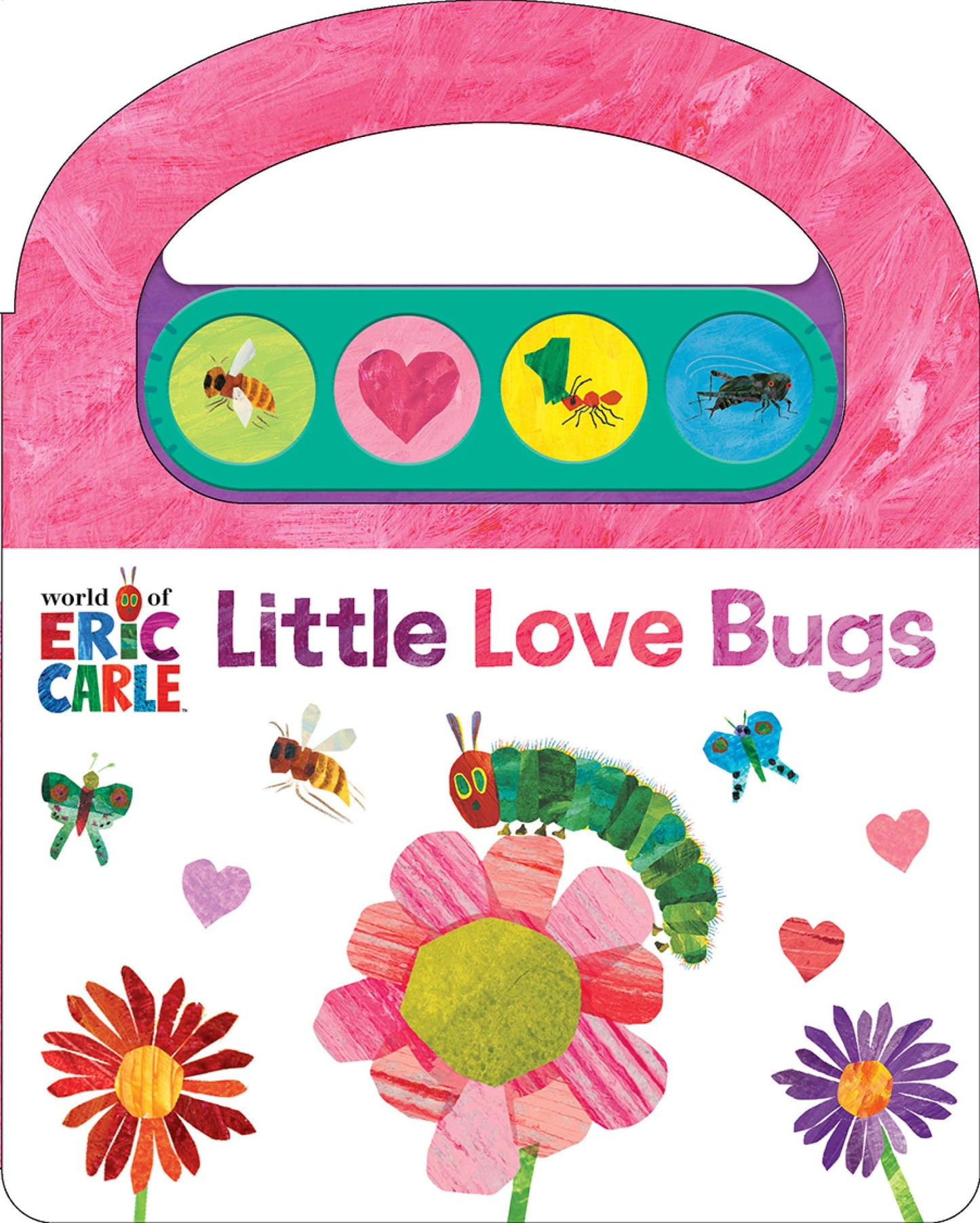 World of Eric Carle, Little Love Bugs Carry Along Handle Sound Book - Perfect Gi