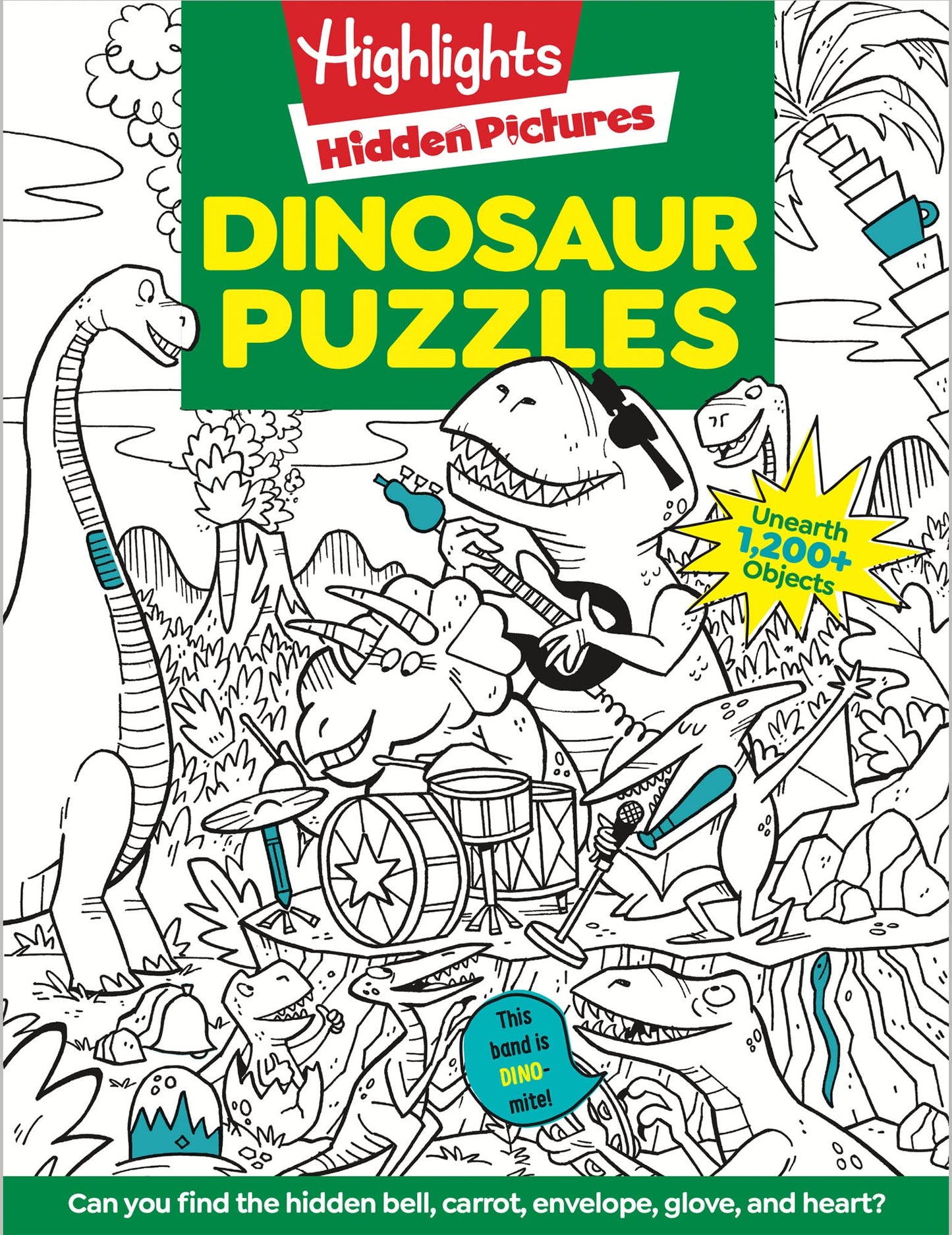 Dinosaur Puzzles: Roaring Fun Hidden Pictures Puzzles with T-Rex, Fossils and More for Kids Ages 6-12, Over 1,900 Hidden Objects for the Ultimate Dino