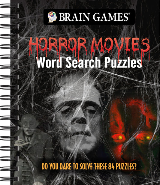 Brain Games - Horror Movies Word Search Puzzles: Do You Dare to Solve These 84 Puzzles?