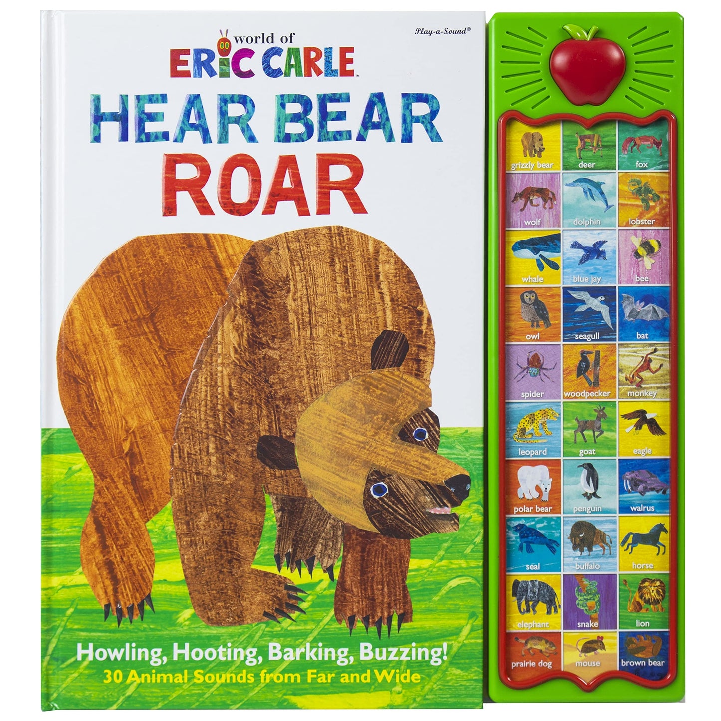 World of Eric Carle, Hear Bear Roar 30-Button Animal Sound Book - Great for Firs