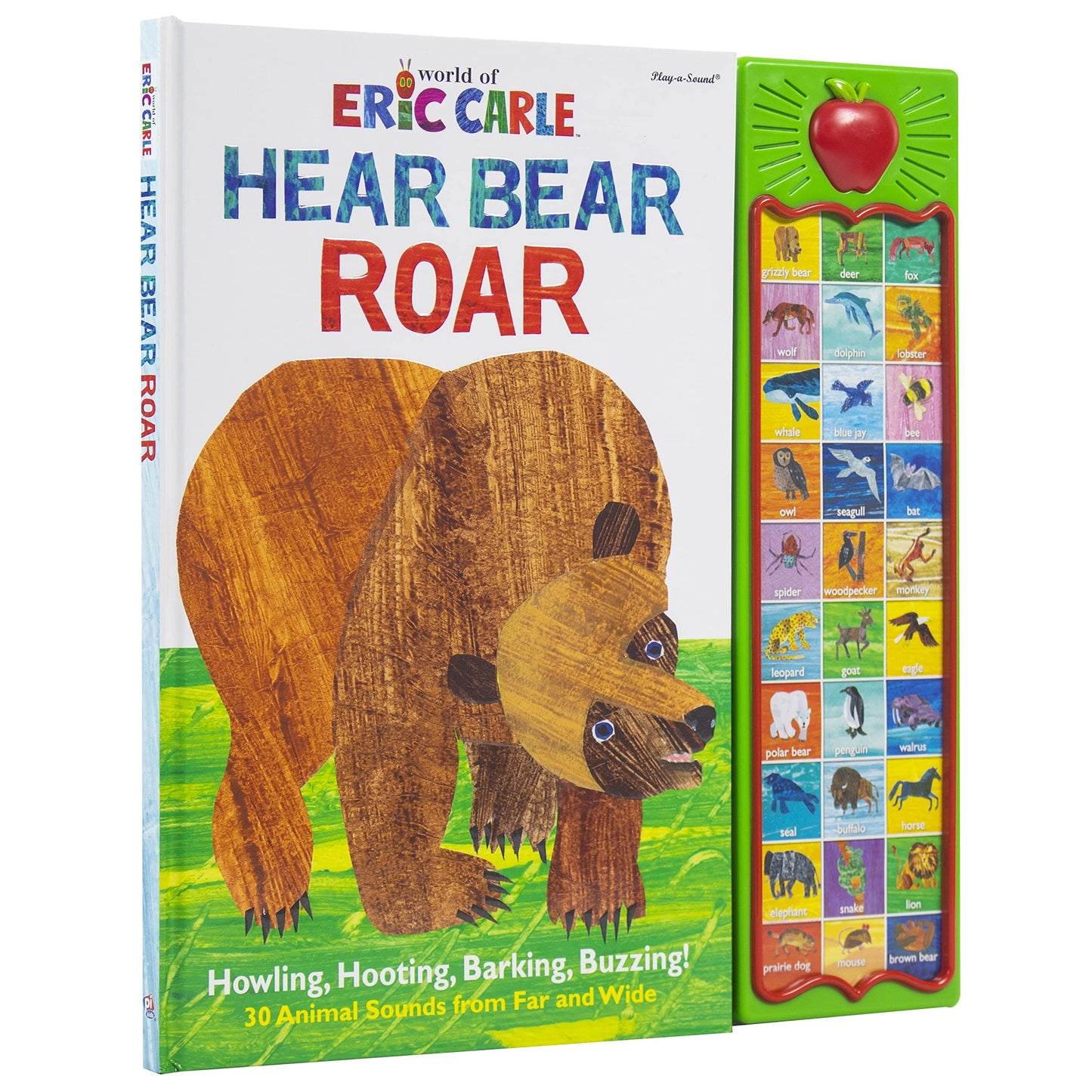 World of Eric Carle, Hear Bear Roar 30-Button Animal Sound Book - Great for Firs