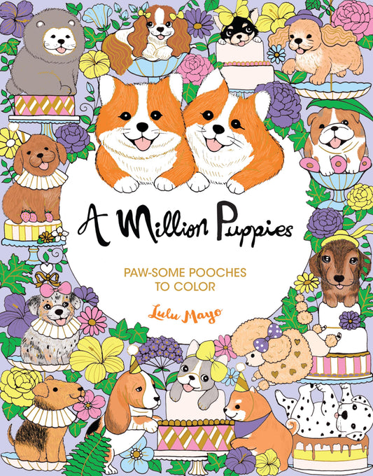 A Million Puppies: Paw-Some Pooches to Color