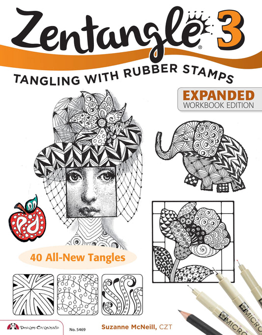 Zentangle 3, Expanded Workbook Edition: Tangling With Rubber Stamps (Design Orig